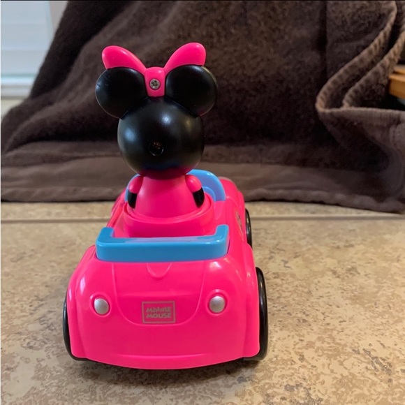 Disney Minnie Mouse Push and Go Pink Car with Light and Sounds - Picture 5 of 8